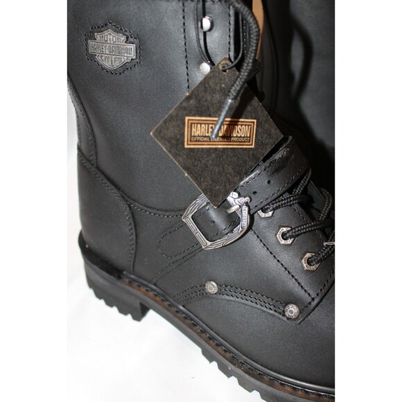 Harley-Davidson Faded Glory‎ Motorcycle Boots Men SZ 10.5 Black NEW $200 main image 4